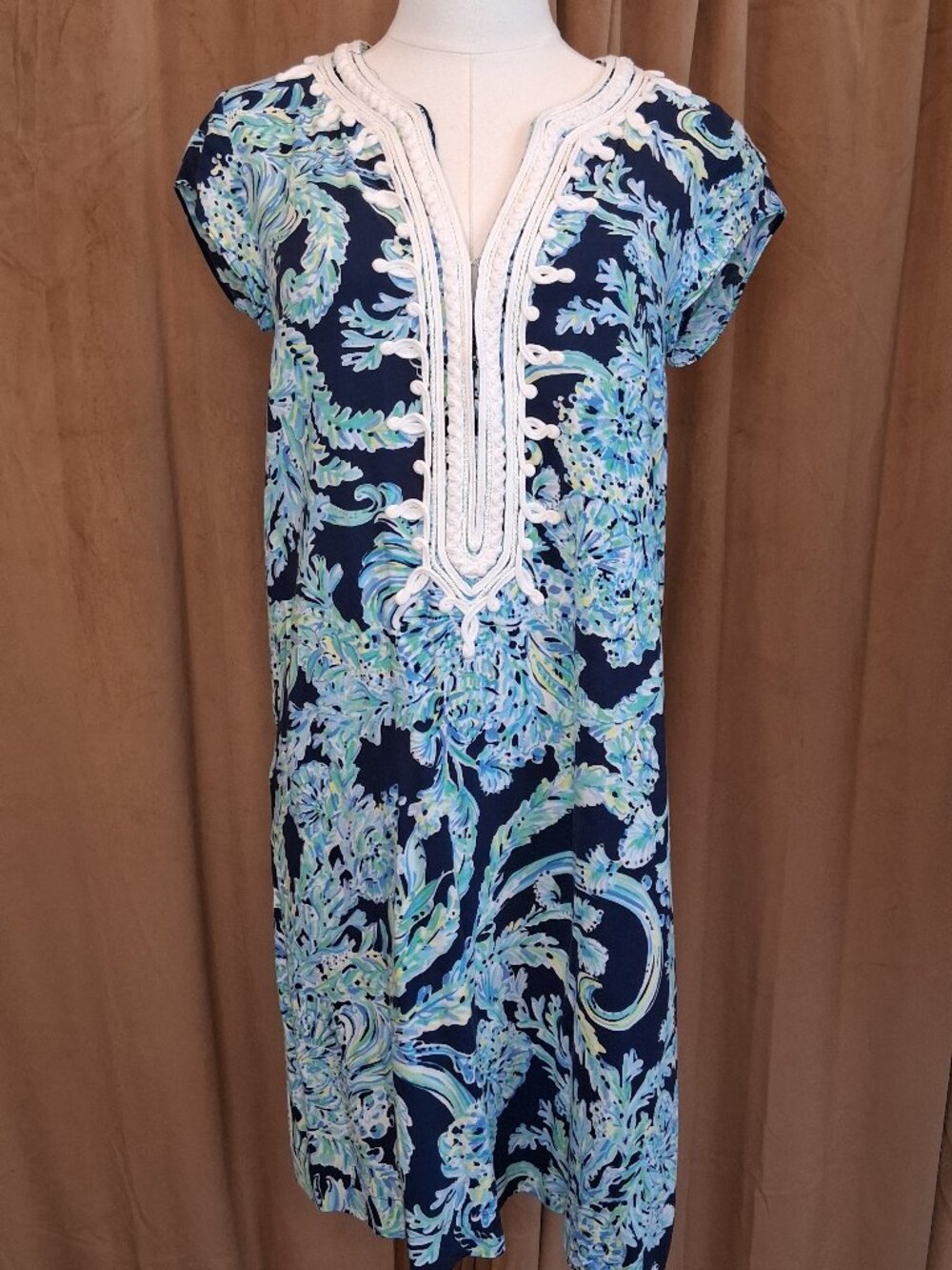 Lily Pulitzer Blue Madia Tunic Dress Size S